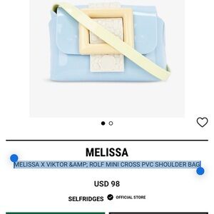 Melissa x Viktor & Rolf mini cross pvc shoulder bag